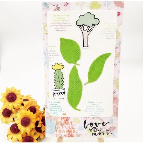 Cutting dies Three leaves metal crafts paper die-cutting /DIY embossing Easter and New Year Scrapbooking