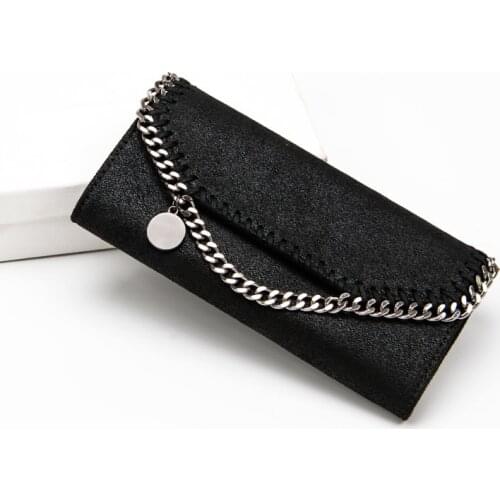 FIRMRANCH Womens Attractive Fashion Retro Mini Chain Weaving Simple Design Brand Coin Purse Card Bag Vintage Envelope Wallet