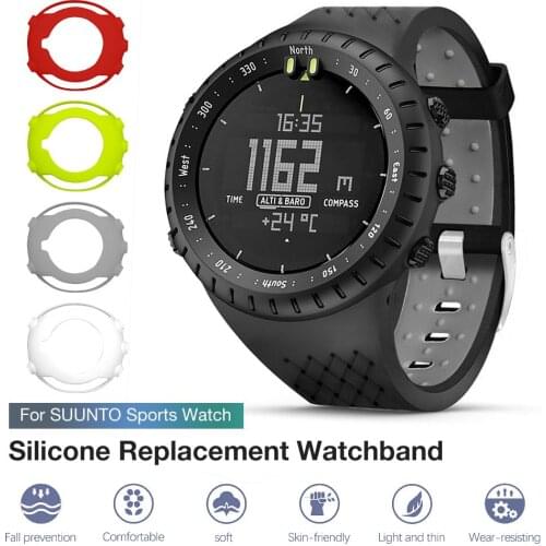 Bracelet outdoors Sports Silicone watch strap For Suunto Core watch Band Smart watch Replacement Strap Wristband Accessories