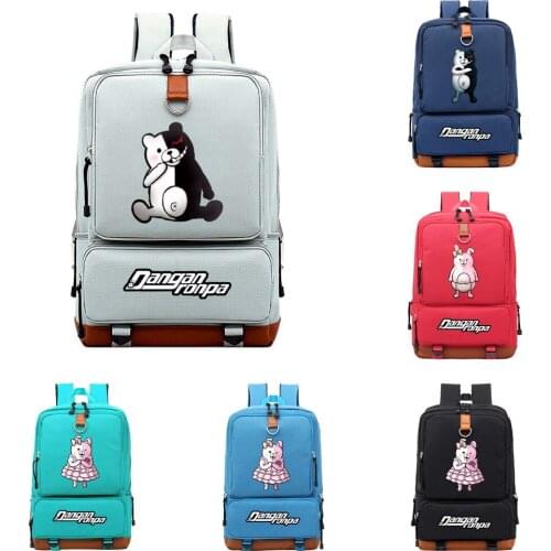 Fashion Danganronpa Backpack Mochila Backpacks Women Men Laptop Bagpack Travel Bagpack With Usb