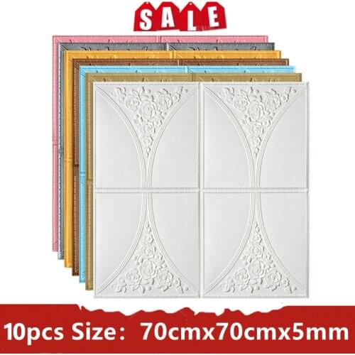 Self-Adhesive Panels 10PCS Modern Home Decor 3D Wall sticker Decorative Foam Panel Wall Murals For Decors For Room