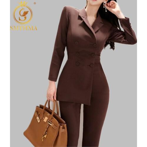Женские деловые брючные костюмы SMTHMA China At AliExpress