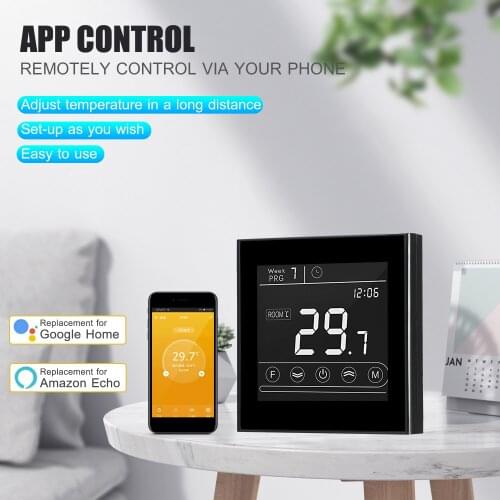 Smart Wifi Thermostat Programmable Water / Electric Heating Gas BoilerThermostat Temperature Controller Backlight Remote Control