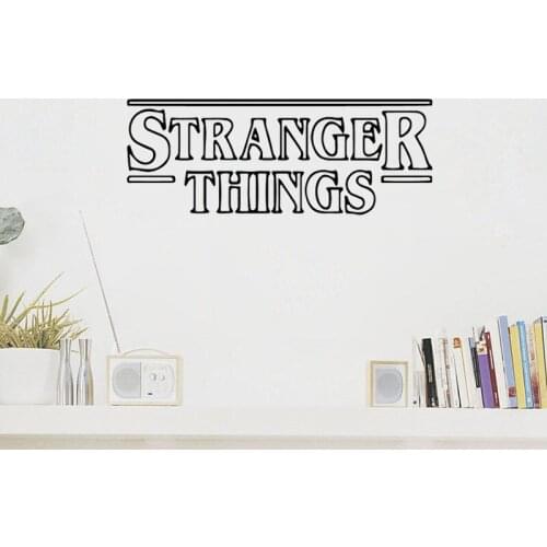 Stranger Things Vinyl Wall Stickers Kids Room Decoration Removable Wall Decals Quote Wallpaper Poster Mural Home Decor