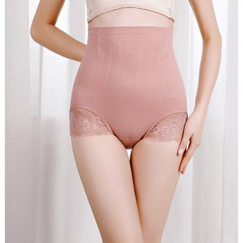 Atoxy Women Seamless High-Waisted Girlfriends Small Waist Shaping Pants Ladies Postpartum Waistband Hip-Lifting Panties