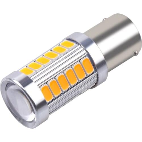 1pcs 1156 P21W BA15S 33 SMD 5630 5730 LED Car Backup Reserve Light Motor Brake Bulb Daytime Running Light White Red Orange 12V