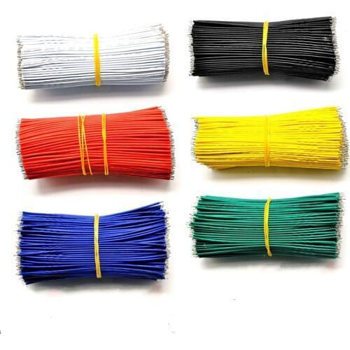 100PCS/Lot PCB Solder Cable 24AWG 10CM Fly Jumper Wire Cables Tin Conductor Wires