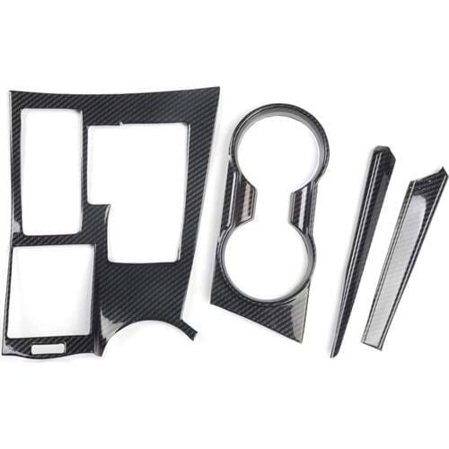 4Pcs/set Car Gear Shift Water Cup Holder Panel Cover Frame Bezel For Lexus NX 2015-2019 Car Styling Accessory