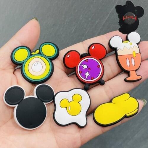 6 PCS PVC Hot Mouse Cartoon Drink Shoe Fridge Magnet Cute Decorate Home Magnetic Sticker Refrigerator Magnets Children Gift Note