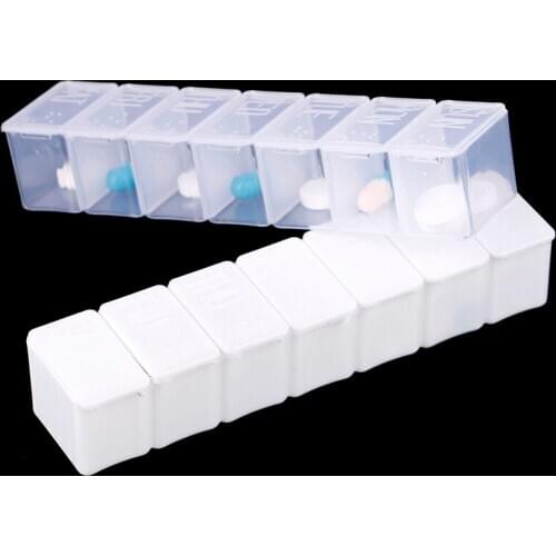 7 Days A Week Travel Pill Box Holder Weekly Medicine Storage Organizer Container Drug Tablet Dispenser Plastic Pill Case