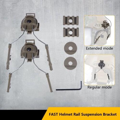 ARC OPS-CORE Helmet Track Adapter Earphone Holder Suitable for Howard Impact Sport Tactical Electronic Earmuffs Shooting Headset