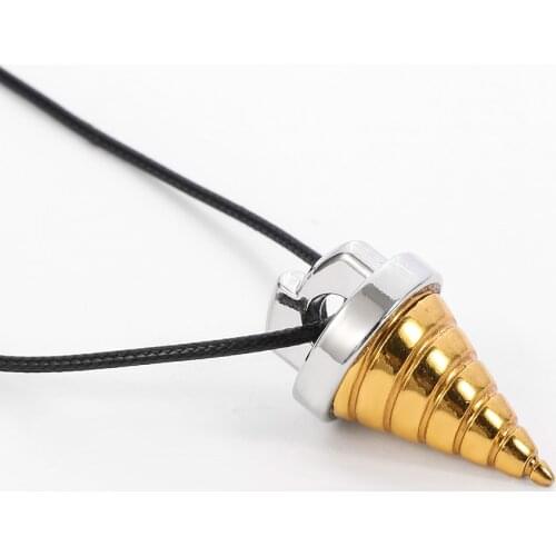 Anime Leather Choker Necklace Tianyuan Breakthrough Red Lotus Eye Cone Necklace Tengen Toppa Gurren Lagann Pendant necklace