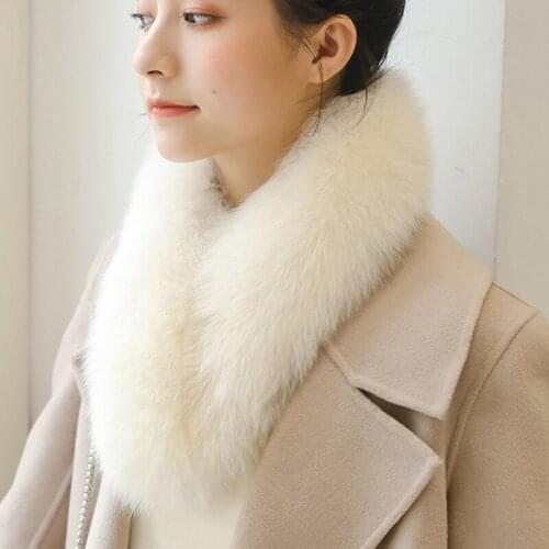 Free Shipping Winter 100% Fox Fur Real Natural Fur Collar And Women Scarf Fashion Sweater Scarf Collar Collar