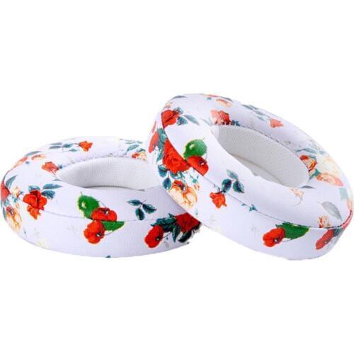 Black White Floral Ear pads Replacement Earpads cushion For Monster Beats By Dr Dre Solo 2 Solo 2.0 Solo 3 wireless Headphones