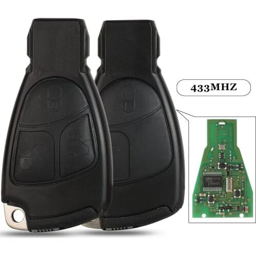 Jingyuqin 3 Buttons Remote Car Key Fob For Mercedes Benz B C E ML S CLK CL 433MHz With Chip Circuit Board Smart Control Insert