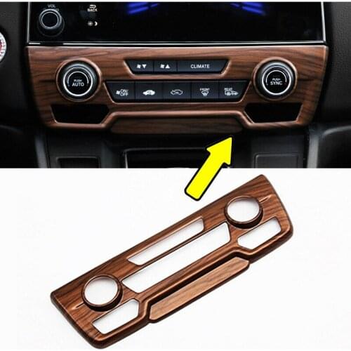 FOR HONDA CR-V CRV 2017 2018 2019 2020 2021 PEACH WOOD GRAIN CENTER CONSOLE CD PANEL COVER TRIM