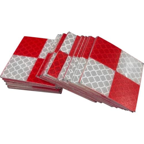 40pcs Brand New Red White Color Reflector Sheet Size 40*40 mm Reflective Tape Target For Surveying Total Stations