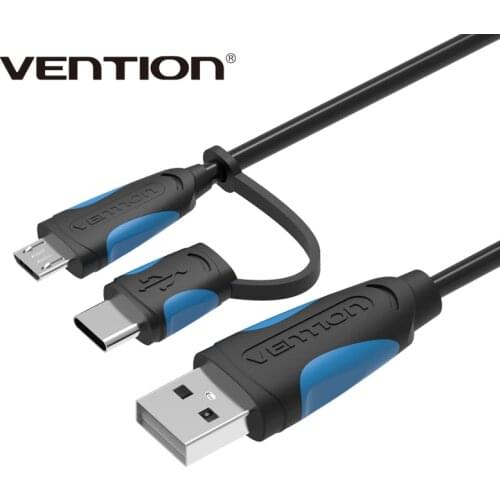 Micro USB Cable for Samsung S9 Plus 2 in 1 USB Type C Cable Fast Charging Data USB C Cable for Xiaomi Mobile Phone Cable Adapter