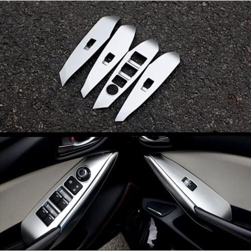 For Mazda 6 Atenza ABS Plastic Car Inner Door Window Lift Cover Trim Armrest Panel Cover Trim Car Styling Auto Accessories