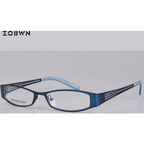 Fake full Frames ladies Optics Eyeglasses women Clear Glasses Men Optical Metal Eye Glasses Frame red white for prescription eye