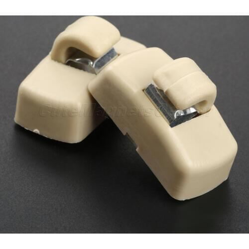 Mtsooning 5pcs sun visor Hook Clip Sun-shading Board Bracket Hanger Holder for Audi Volkswagen VW Passat B5 Polo Golf 4 Beige