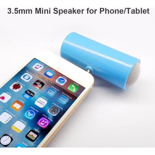 Portable 3.5mm Mini Stereo Speaker Amplifier For MP3/MP4/Mobile phone/Tablet Portable Audio Video Line-in Speaker