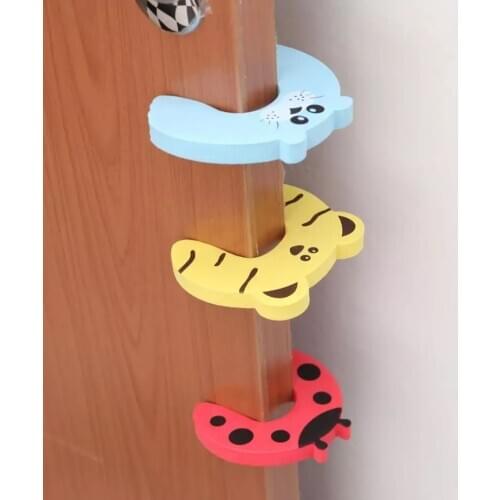 Silicone Doorways Gates Decorative Door Stopper Baby Safety Care Cartoon Animal Jammer Kid Children Protection