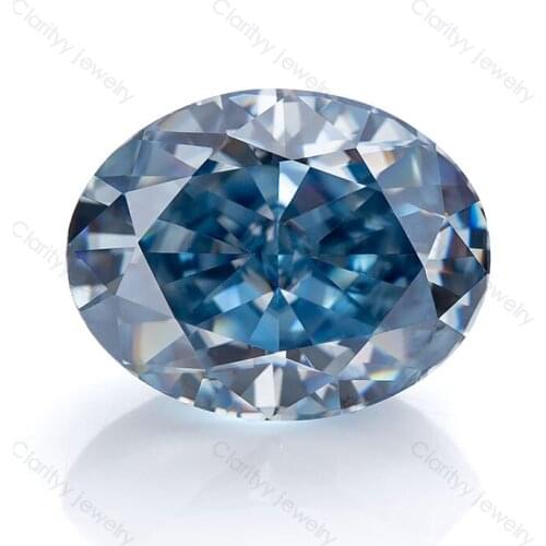 7x9 High Quality Excellent Dark Bue Oval Cut D VVS1 Professional Loose Moissanite Supplier Factory Price Accept Customzation