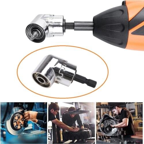 Right Angle Drill 105 Degree Right Angle Driver Angle Extension Power Screwdriver Drill Attachment 1/4inch Hex Bit Drill Bit
