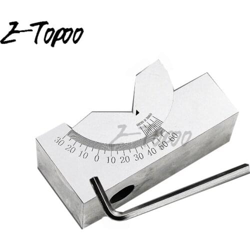High Precision V Block 0 to 90 Degree Adjustable Micro Angle Gauge with Wrench
