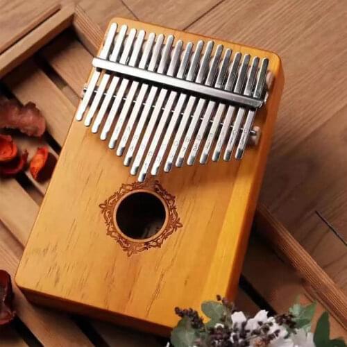 17 Keys Kalimba Thumb Piano Made By Single Board High-Quality Wood Mahogany Body Musical Instruments Creative Music Box Gifts
