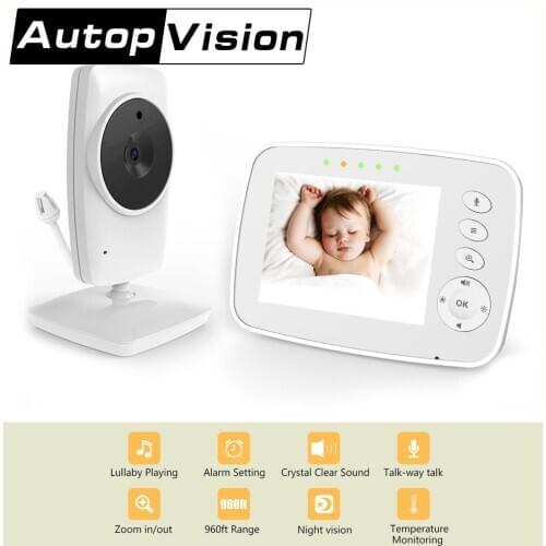 3.2inch Digital Video Audio Wireless Baby Monitor Nanny Babysister Night Vision Baba Bebe Temperatyre Monitoring Security Camera