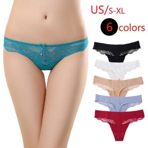 3 Pieces /Lot New Multicolor High-end Womens Underwears Lady Lace Thong Panties Ms Sexy Lingerie Hipster Briefs S M L XL