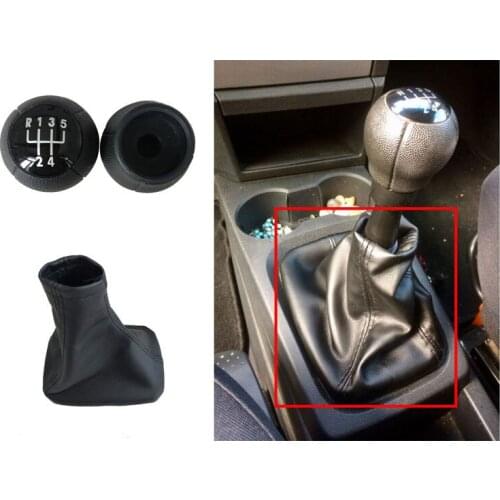 5 Speed Car Shift Gear Knob Gaitor Leather Boot For OPEL CORSA C (01-06) TIGRA B (04-12) COMBO C (01-11)