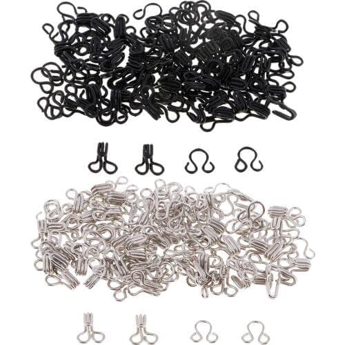50 Sets Metal Sewing Hooks and Eyes Closure for DIY Bra Clothing Pants Dress Accessories