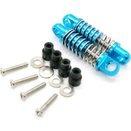 2Pcs 1/28 RC Aluminum Shock Absorbers for WLtoys RC Car K969 K989 K999 P929 4WD Short Course Drift Car Upgrade Parts