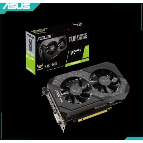 ASUS TUF-GTX1660S-O6G-GAMING 20.6x12.4x4.6cm GeForce® GTX 1660 SUPER™ OC Edition 6GB GDDR6 DVI DP Graphics Card