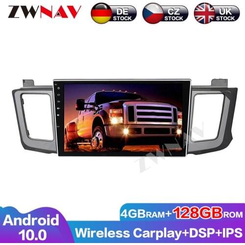 ZWNAV 4G+128G Carplay Android 10 Car DVD Player For Toyota Rav4 2012-2015 GPS Audio Stereo Multimedia Head unit Auto Radio