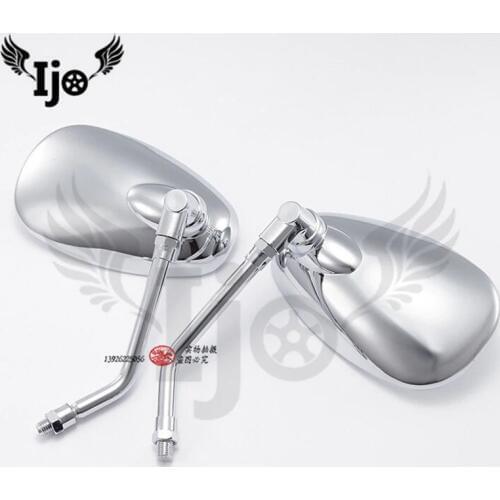Retro chrome motorbike for suzuki intruder honda ducati scrambler harley davidson motorcycle accessories rearview side mirrors