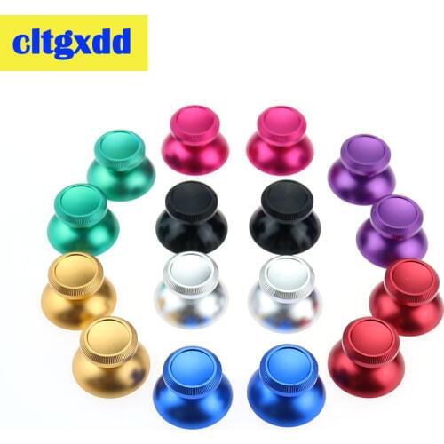 Cltgxdd 2 pcs Metal Analog Joystick Grip Cap Thumb Stick For Sony playstation Dualshock 4 PS4 Slim Pro For Xbox one Controller