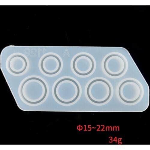Flat Rings Mold Collection Square Resin Mold Handmade DIY Making Ring Jewelry Silicone Mold Crystal Epoxy ring Mould