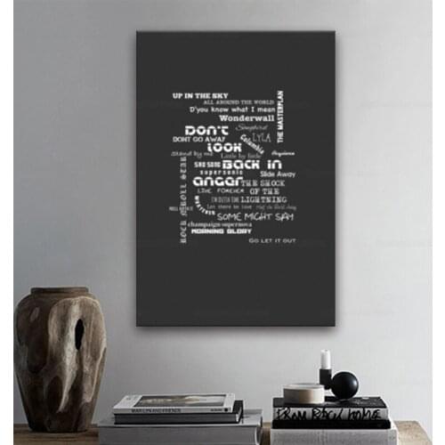 Oasis Songs Art Canvas Paintings Abstract Art Canvas Prints For Living Room Cuadros Décor