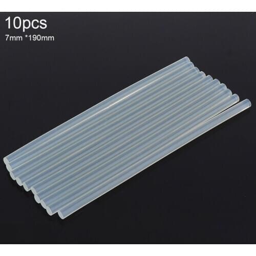 10pcs/lot 7/11mmx190mm Transparent Hot-melt Gun Glue Sticks Gun Adhesive DIY Tools for Hot-melt Glue Gun Repair