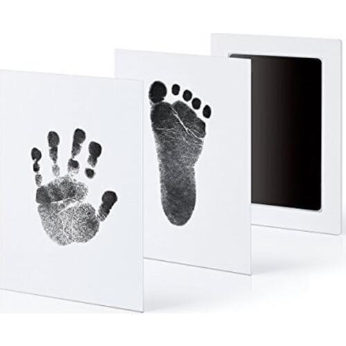 4 Color No Wash Newborn Baby Footprint Handprint Clean Ink Pad Photo Frame Kit With Non-Toxic Ink pad Baby Shower Birthday Decor
