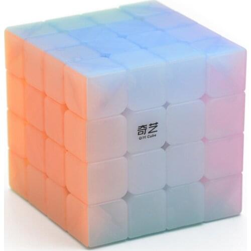 Qiyi Mofangge Qiyuan S Jelly Colour 4x4x4 Magic Cube Puzzle Cubes Children Kids Educational Toys Christmas Gift