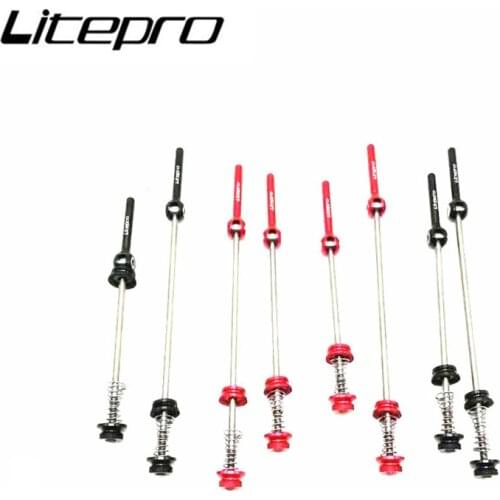 Litepro Wheels Skewers Titanium Alloy Quick Release Lever MTB Mountain Bike Wheelset QR Rod For Road Folding Bicycles