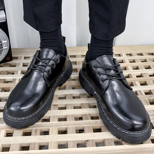 2019 Big Size Brand Breathable Mens Oxford Shoes Dress Shoes Men Flats Fashion Thick Bottom Leather Casual Shoes Work Shoes