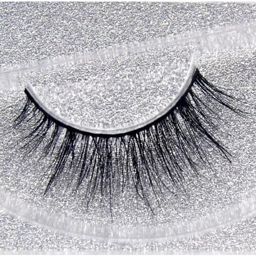 1pc natural False Eyelashes 3D Mink Lashes Luxury Hand Made Mink Eyelash High Volume Cruelty Free Mink Eyelashes Upper Lash A13