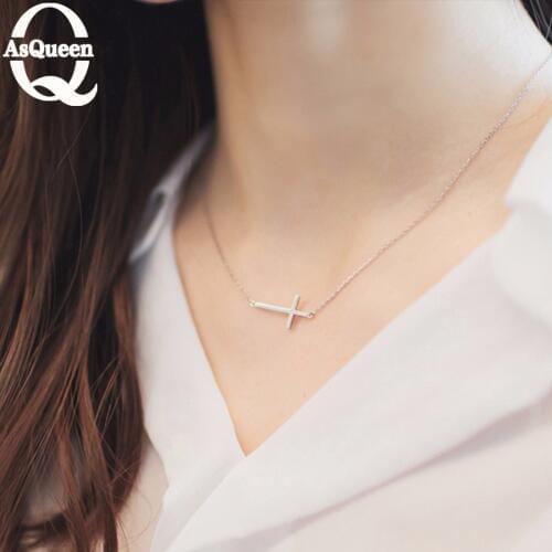 New Arrival 925 Sterling Silver Cross Necklaces Pendant Hot Sale Pure Silver Jewelry for Women