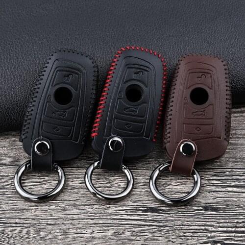 New Leather key fob cover case protect skin hood for BMW F10 F20 F30 Z4 X1 X3 X4 M1 M2 M3 E90 1 2 3 5 7 SERIES Remote keyless